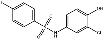 N-(3-chloro-4-hydroxyphenyl)-4-fluorobenzenesulfonamide Struktur