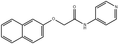 2-(2-naphthyloxy)-N-(4-pyridinyl)acetamide Struktur