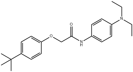 2-(4-tert-butylphenoxy)-N-[4-(diethylamino)phenyl]acetamide Struktur