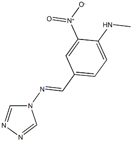 4-{[3-nitro-4-(methylamino)benzylidene]amino}-4H-1,2,4-triazole Struktur