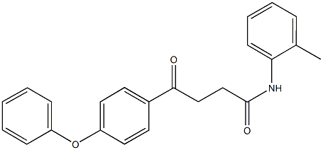 N-(2-methylphenyl)-4-oxo-4-(4-phenoxyphenyl)butanamide Struktur