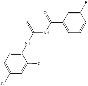 N-(2,4-dichlorophenyl)-N'-(3-fluorobenzoyl)thiourea Struktur