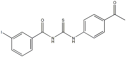 N-(4-acetylphenyl)-N'-(3-iodobenzoyl)thiourea Struktur