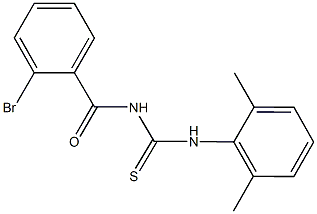 N-(2-bromobenzoyl)-N'-(2,6-dimethylphenyl)thiourea Struktur