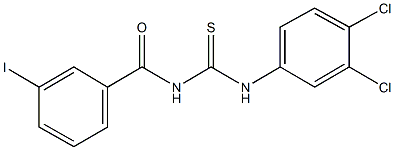 N-(3,4-dichlorophenyl)-N'-(3-iodobenzoyl)thiourea Struktur