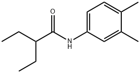 N-(3,4-dimethylphenyl)-2-ethylbutanamide Struktur