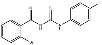 N-(2-bromobenzoyl)-N'-(4-fluorophenyl)thiourea Struktur