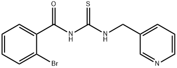 N-(2-bromobenzoyl)-N'-(3-pyridinylmethyl)thiourea Struktur