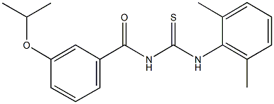 N-(2,6-dimethylphenyl)-N'-(3-isopropoxybenzoyl)thiourea Struktur