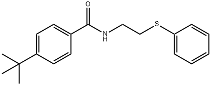 4-tert-butyl-N-[2-(phenylsulfanyl)ethyl]benzamide Struktur