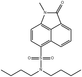 N,N-dibutyl-1-methyl-2-oxo-1,2-dihydrobenzo[cd]indole-6-sulfonamide Struktur