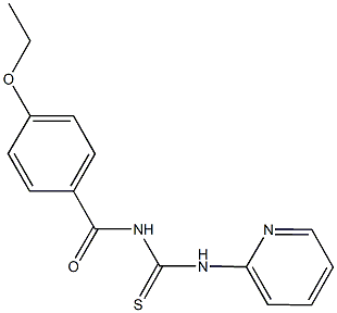 N-{[4-(ethyloxy)phenyl]carbonyl}-N'-pyridin-2-ylthiourea Struktur