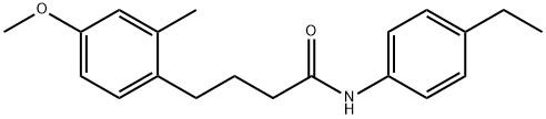 N-(4-ethylphenyl)-4-(4-methoxy-2-methylphenyl)butanamide Struktur