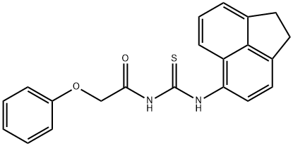 N-(1,2-dihydro-5-acenaphthylenyl)-N'-(phenoxyacetyl)thiourea Struktur