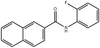 N-(2-fluorophenyl)-2-naphthamide Struktur