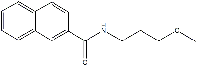 N-(3-methoxypropyl)-2-naphthamide Struktur