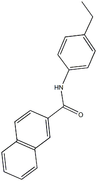 N-(4-ethylphenyl)-2-naphthamide Struktur