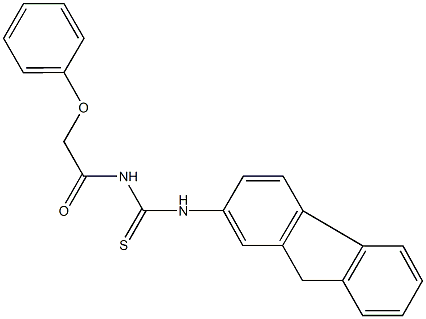 N-(9H-fluoren-2-yl)-N'-(phenoxyacetyl)thiourea Struktur