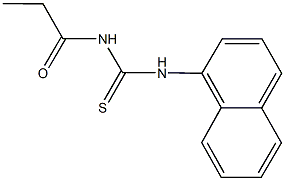 N-(1-naphthyl)-N'-propionylthiourea Struktur