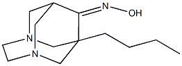 1-butyl-3,6-diazatricyclo[4.3.1.1~3,8~]undecan-9-one oxime Struktur