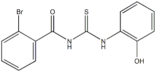 N-(2-bromobenzoyl)-N'-(2-hydroxyphenyl)thiourea Struktur