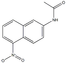 N-{5-nitro-2-naphthyl}acetamide Struktur