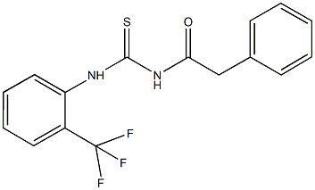 N-(phenylacetyl)-N'-[2-(trifluoromethyl)phenyl]thiourea Struktur