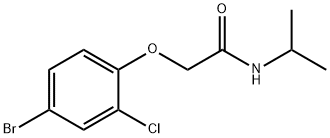 2-(4-bromo-2-chlorophenoxy)-N-isopropylacetamide Struktur