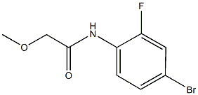 N-(4-bromo-2-fluorophenyl)-2-methoxyacetamide Struktur