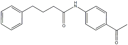 N-(4-acetylphenyl)-4-phenylbutanamide Struktur