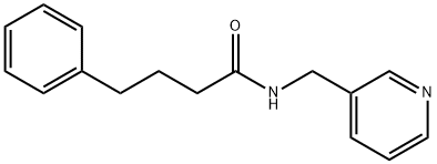 4-phenyl-N-(3-pyridinylmethyl)butanamide Struktur