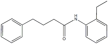 N-(2-ethylphenyl)-4-phenylbutanamide Struktur