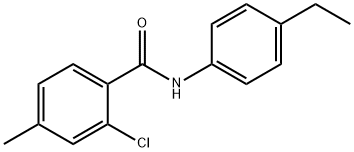 2-chloro-N-(4-ethylphenyl)-4-methylbenzamide Struktur