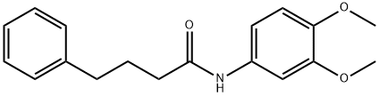 N-(3,4-dimethoxyphenyl)-4-phenylbutanamide Struktur