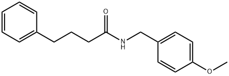 N-(4-methoxybenzyl)-4-phenylbutanamide Struktur