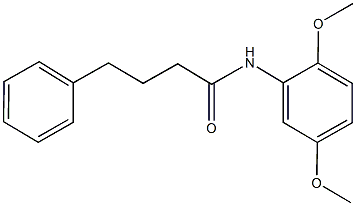 N-(2,5-dimethoxyphenyl)-4-phenylbutanamide Struktur