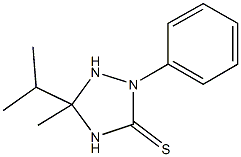 5-isopropyl-5-methyl-2-phenyl-2,5-dihydro-1H-1,2,4-triazole-3-thiol Struktur