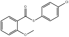 S-(4-chlorophenyl) 2-methoxybenzenecarbothioate Struktur