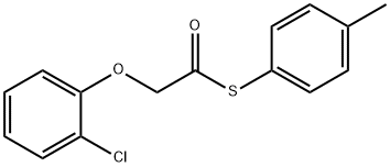 S-(4-methylphenyl) (2-chlorophenoxy)ethanethioate Struktur