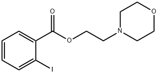 2-morpholin-4-ylethyl 2-iodobenzoate Struktur