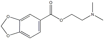 2-(dimethylamino)ethyl 1,3-benzodioxole-5-carboxylate Struktur