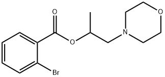 1-methyl-2-(4-morpholinyl)ethyl 2-bromobenzoate Struktur