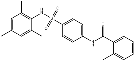 N-{4-[(mesitylamino)sulfonyl]phenyl}-2-methylbenzamide Struktur