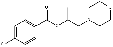 1-methyl-2-(4-morpholinyl)ethyl 4-chlorobenzoate Struktur