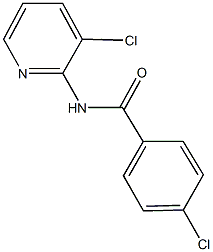 4-chloro-N-(3-chloro-2-pyridinyl)benzamide Struktur