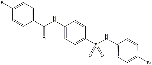 N-{4-[(4-bromoanilino)sulfonyl]phenyl}-4-fluorobenzamide Struktur