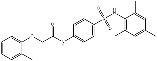 N-{4-[(mesitylamino)sulfonyl]phenyl}-2-(2-methylphenoxy)acetamide Struktur