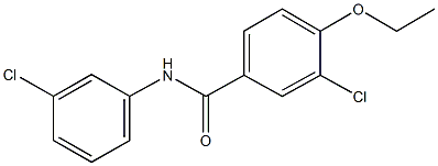 3-chloro-N-(3-chlorophenyl)-4-ethoxybenzamide Struktur