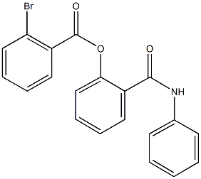 2-(anilinocarbonyl)phenyl 2-bromobenzoate Struktur