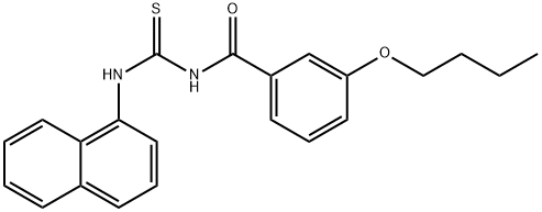 N-(3-butoxybenzoyl)-N'-(1-naphthyl)thiourea Struktur